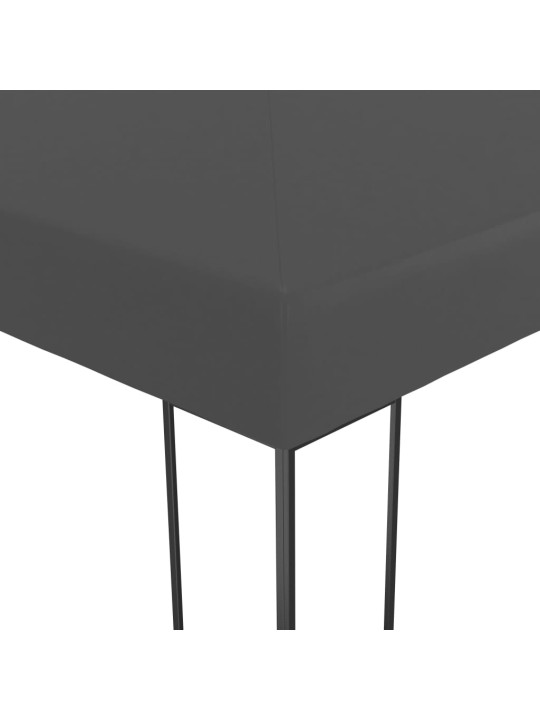 Dārza nojume, 3x4 m, antracītpelēka