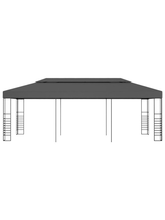 Dārza nojume, 3x6 m, antracītpelēka