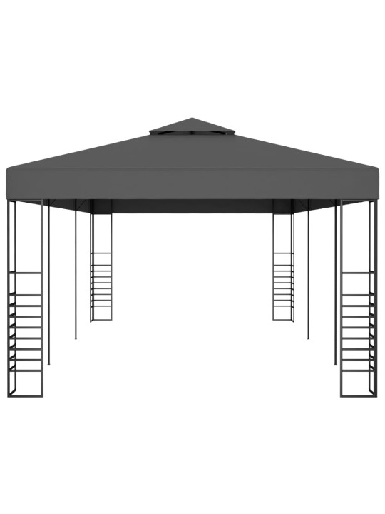Dārza nojume, 3x6 m, antracītpelēka