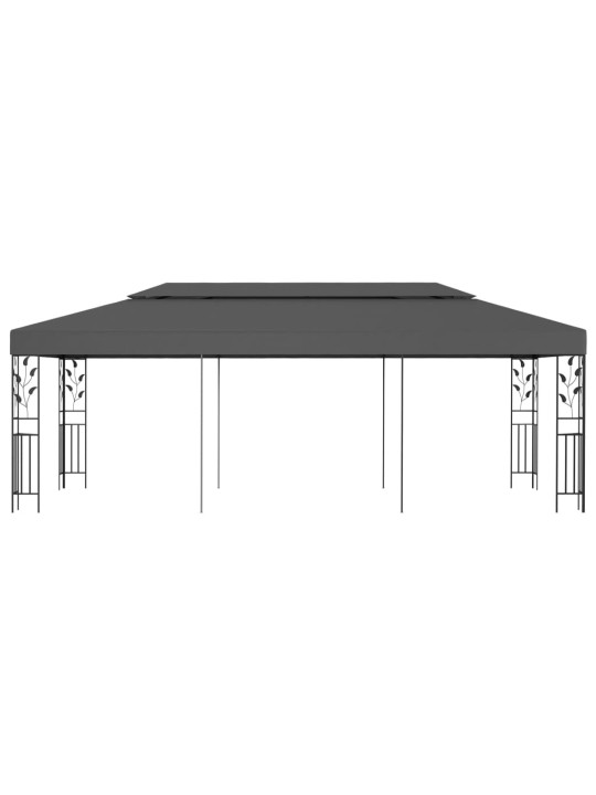 Dārza nojume, 3x6 m, antracītpelēka