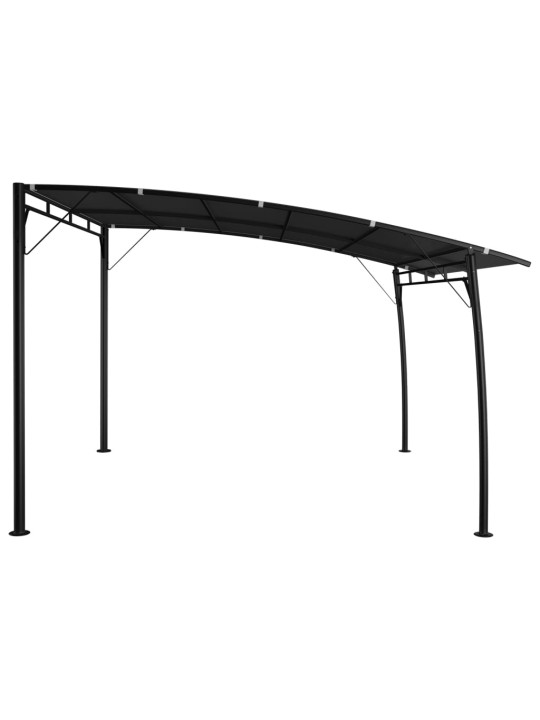 Dārza nojume, 3x3x2,55 m, antracītpelēka