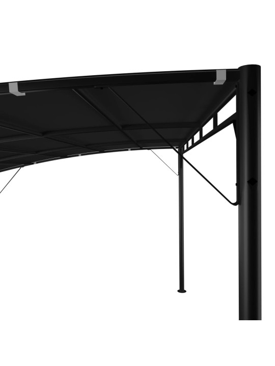 Dārza nojume, 4x3x2,55 m, antracītpelēka