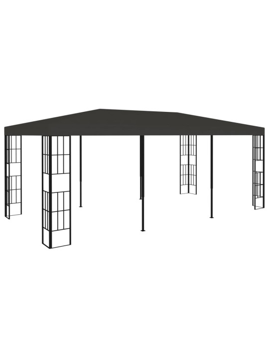 Dārza nojume, 3x6 m, antracītpelēka