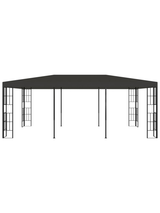 Dārza nojume, 3x6 m, antracītpelēka