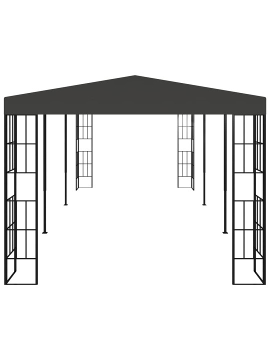 Dārza nojume, 3x6 m, antracītpelēka