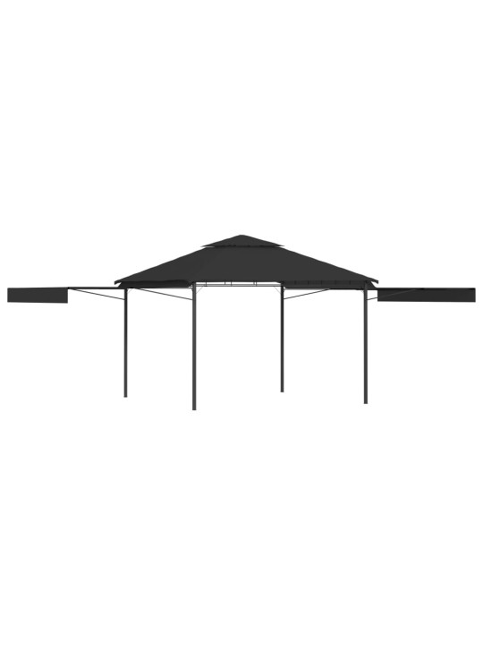 Nojume ar 2 izvelkamiem jumtiem, 3x3x2,75 m, pelēka,180 g/m²