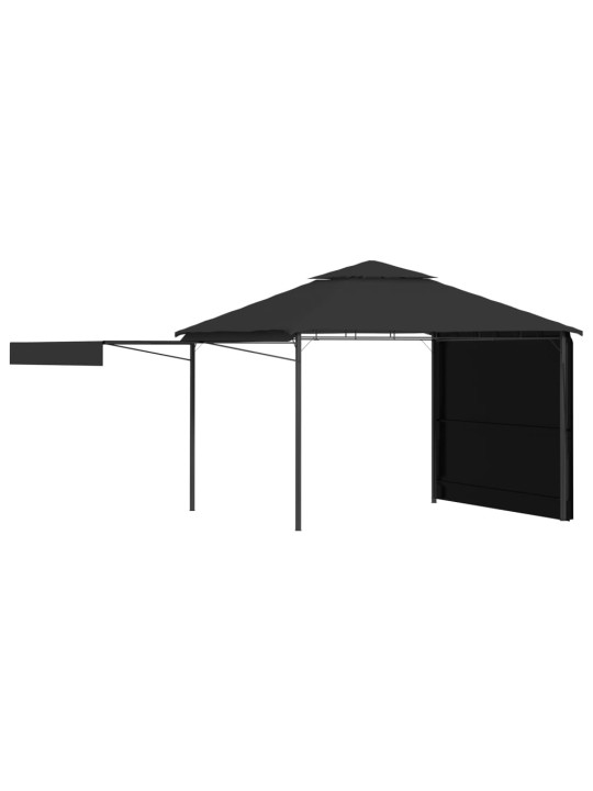 Nojume ar 2 izvelkamiem jumtiem, 3x3x2,75 m, pelēka,180 g/m²