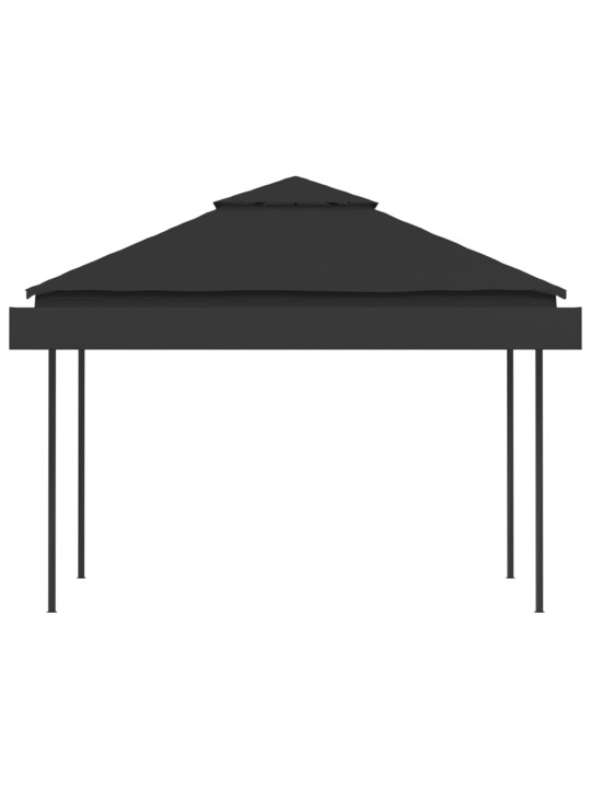 Nojume ar 2 izvelkamiem jumtiem, 3x3x2,75 m, pelēka,180 g/m²