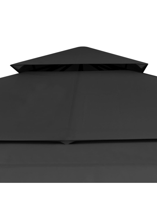 Nojume ar 2 izvelkamiem jumtiem, 3x3x2,75 m, pelēka,180 g/m²