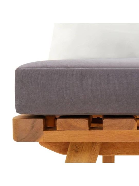 Dārza sols ar spilveniem, 115 cm, akācijas masīvkoks