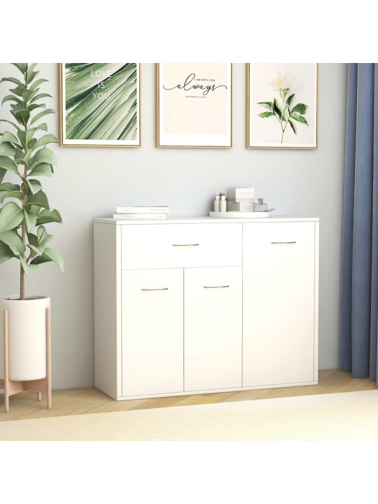 Kumode, 88x30x70 cm, inženierijas koks, balta
