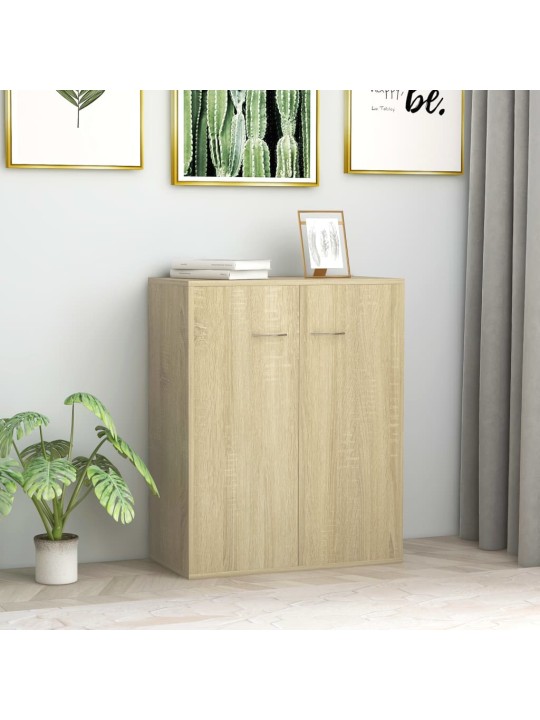 Kumode, ozolkoka krāsa, 60x30x75 cm, inženierijas koks
