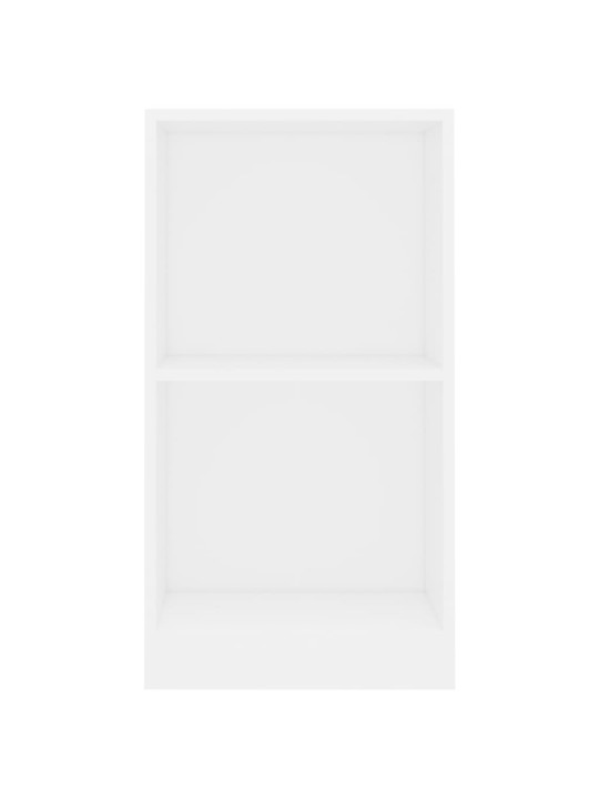 Grāmatu plaukts, balts, 40x24x75 cm, inženierijas koks