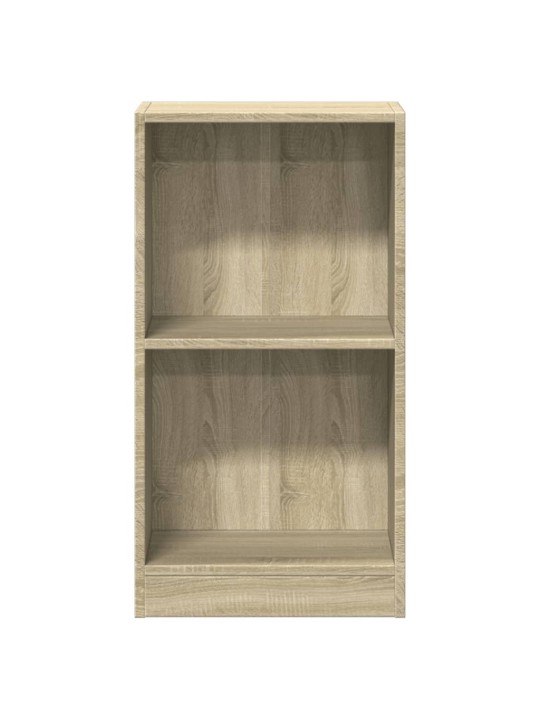 Grāmatplaukts, ozolkoka krāsa, 40x24x75 cm, inženierijas koks