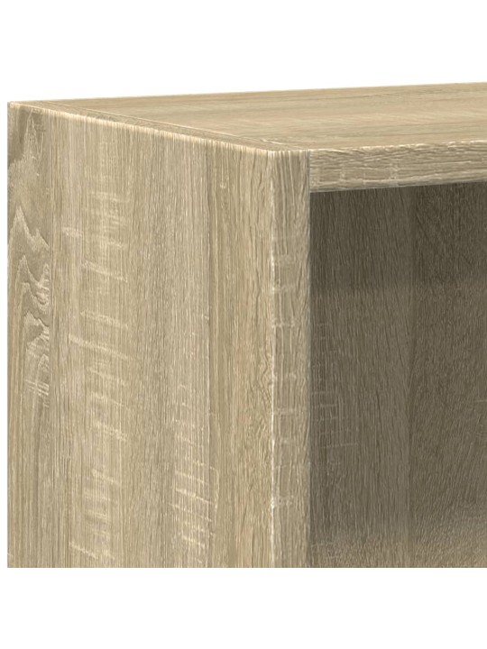 Grāmatplaukts, ozolkoka krāsa, 40x24x75 cm, inženierijas koks