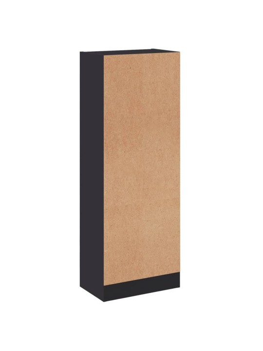 3-līmeņu grāmatu plaukts, pelēks, 40x24x109cm inženierijas koks