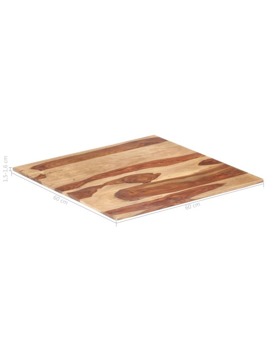 Galda virsma, 15-16 mm, 60x60 cm, akācijas masīvkoks