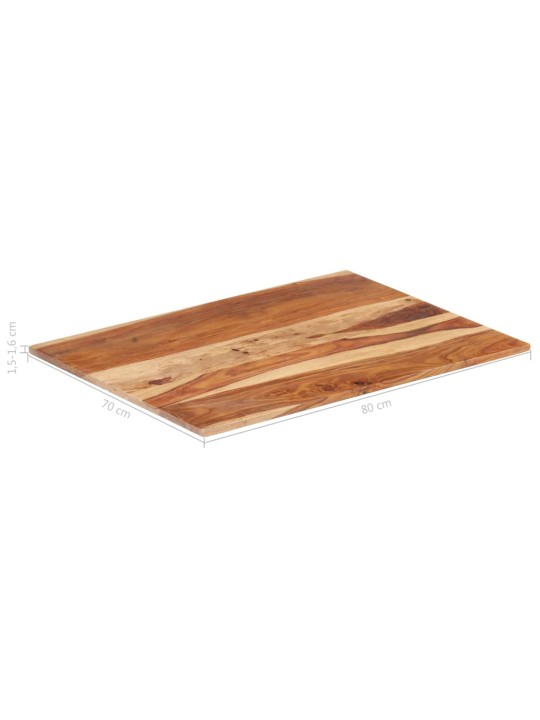 Galda virsma, 15-16 mm, 70x80 cm, akācijas masīvkoks