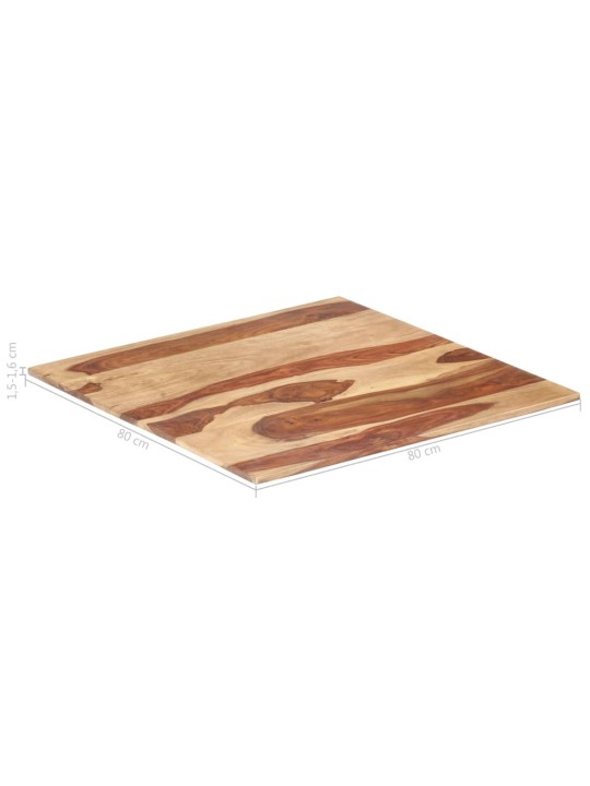 Galda virsma, 15-16 mm, 80x80 cm, akācijas masīvkoks