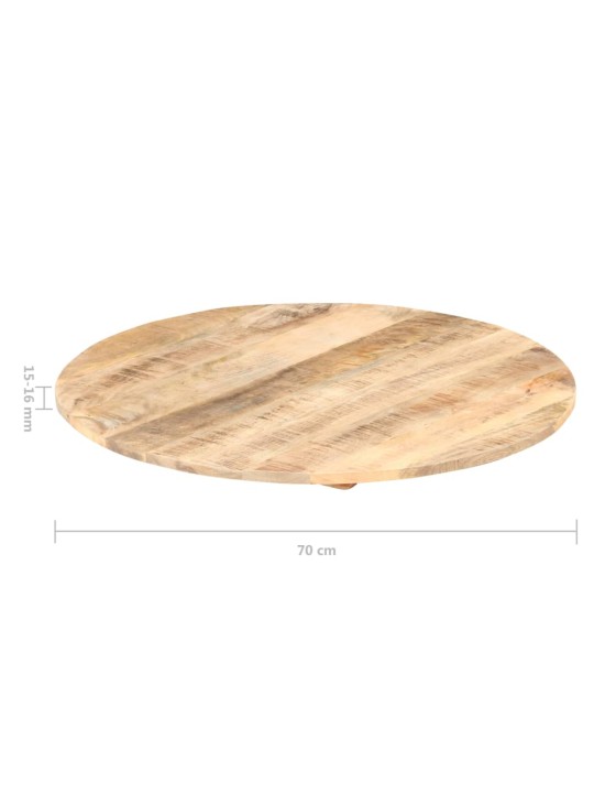 Galda virsma, 15-16 mm, 80 cm, apaļa, mango masīvkoks