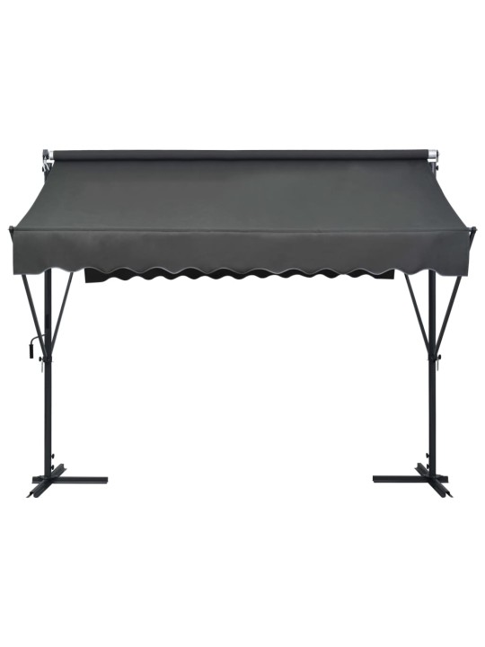 Brīvi stāvoša nojume, pelēka, 300x300 cm
