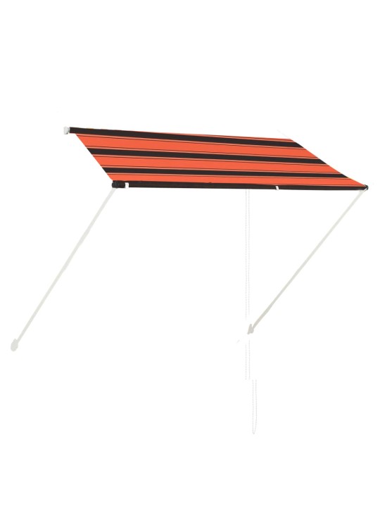 Markīze, oranža ar brūnu, 250x150 cm, izvelkama