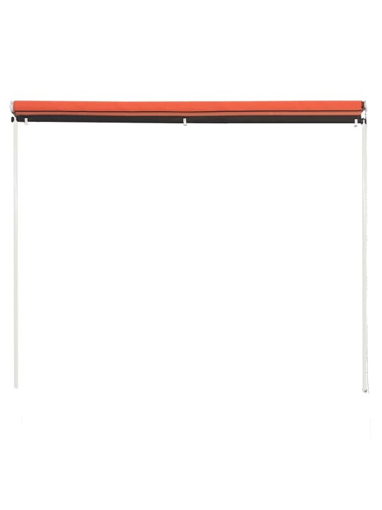 Markīze, oranža ar brūnu, 350x150 cm, izvelkama