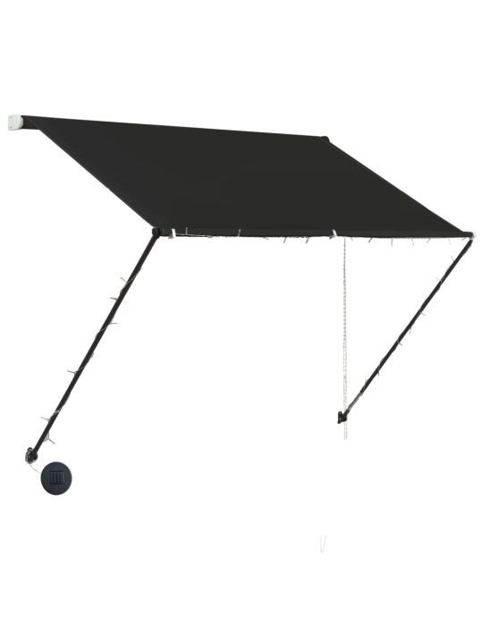 Izvelkama markīze ar led, 150x150 cm, antracītpelēka