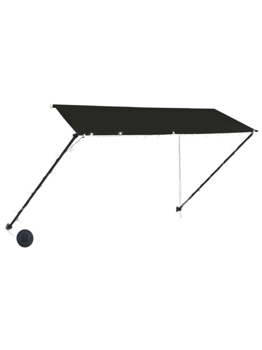 Izvelkama markīze ar led, 300x150 cm, antracītpelēka