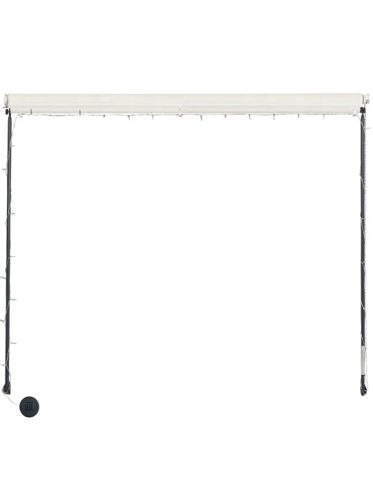 Izvelkama markīze ar led, 250x150 cm, krēmkrāsas