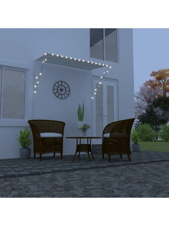 Izvelkama markīze ar led, 250x150 cm, krēmkrāsas
