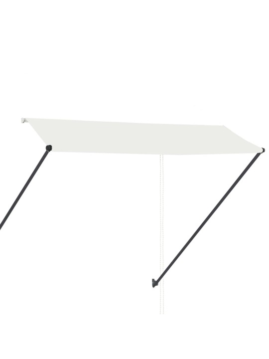 Izvelkama markīze ar led, 300x150 cm, krēmkrāsas
