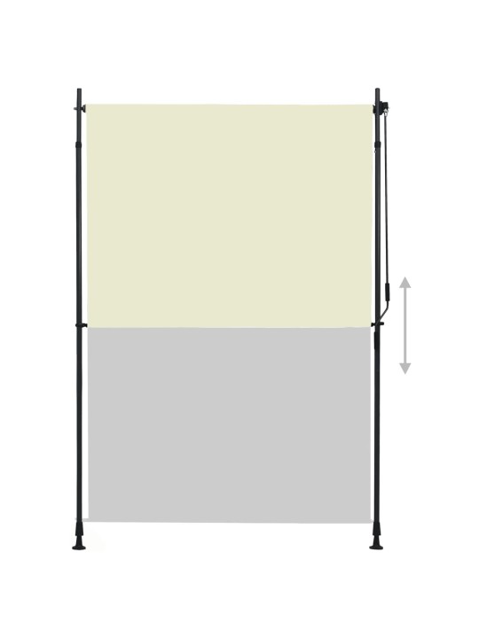 Āra ruļļu žalūzija, 150x270 cm, krēmkrāsas
