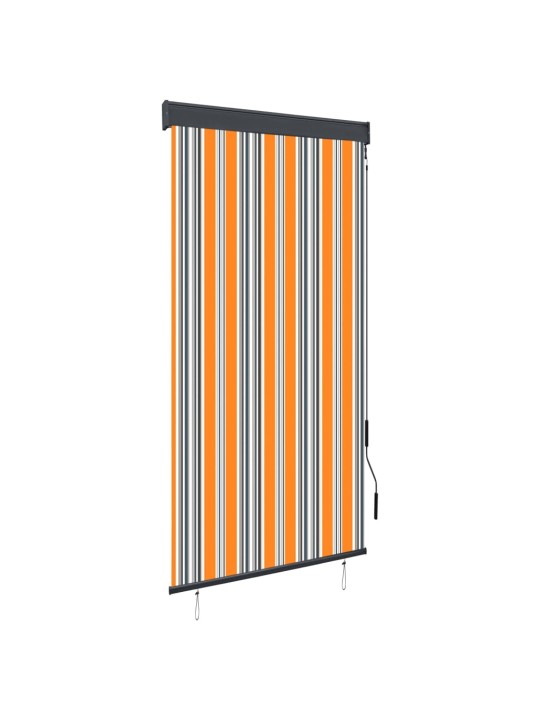 Āra ruļļu žalūzija, 80x250 cm, dzeltena un zila
