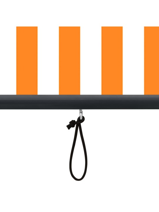 Āra ruļļu žalūzija, 80x250 cm, balta un oranža