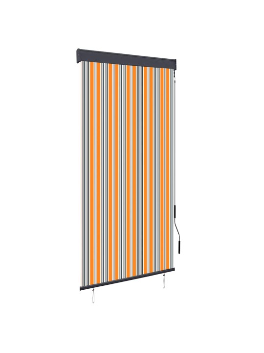 Āra ruļļu žalūzija, 100x250 cm, dzeltena un zila