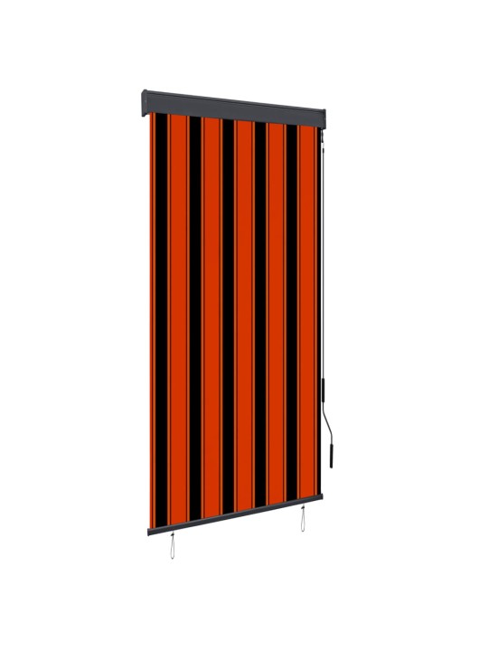 Āra ruļļu žalūzija, 100x250 cm, brūna un oranža