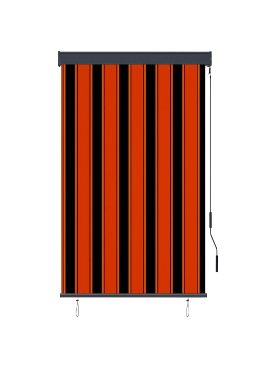 Āra ruļļu žalūzija, 100x250 cm, brūna un oranža