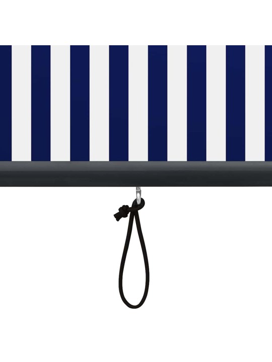 Āra ruļļu žalūzija, 120x250 cm, zila un balta