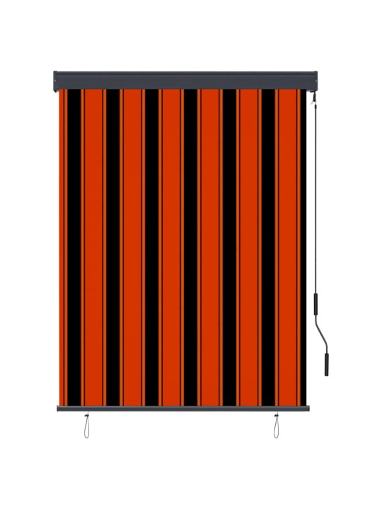 Āra ruļļu žalūzija, 120x250 cm, brūna un oranža