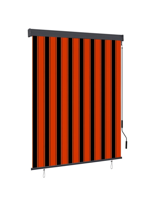 Āra ruļļu žalūzija, 140x250 cm, brūna un oranža