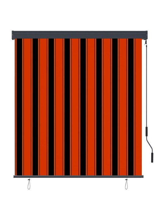 Āra ruļļu žalūzija, 140x250 cm, brūna un oranža