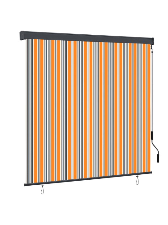 Āra ruļļu žalūzija, 160x250 cm, dzeltena un zila