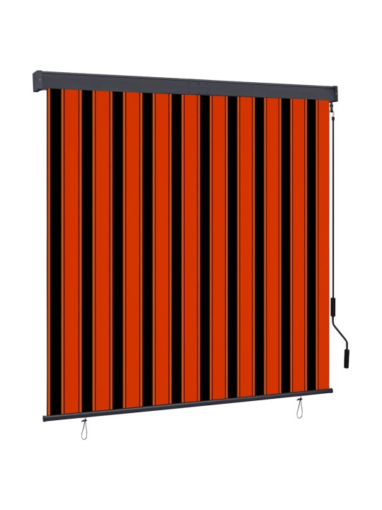 Āra ruļļu žalūzija, 160x250 cm, brūna un oranža