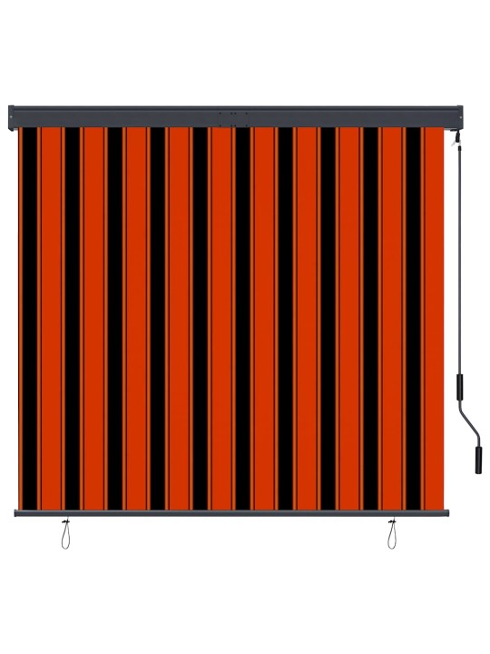 Āra ruļļu žalūzija, 160x250 cm, brūna un oranža