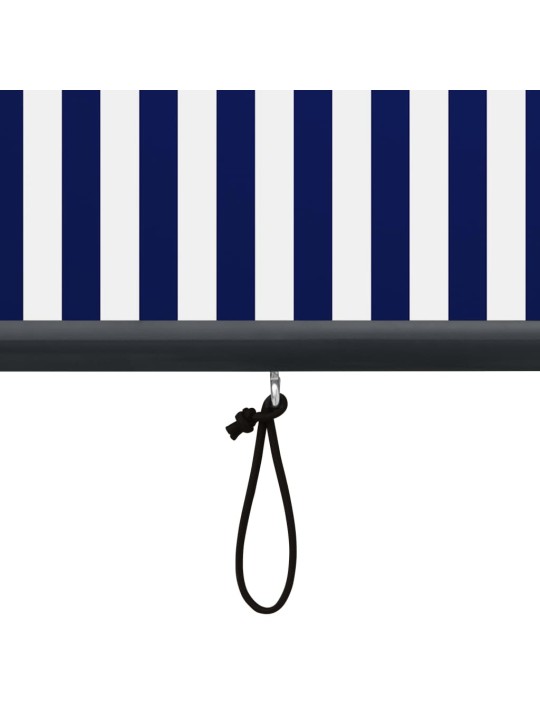 Āra ruļļu žalūzija, 170x250 cm, zila un balta