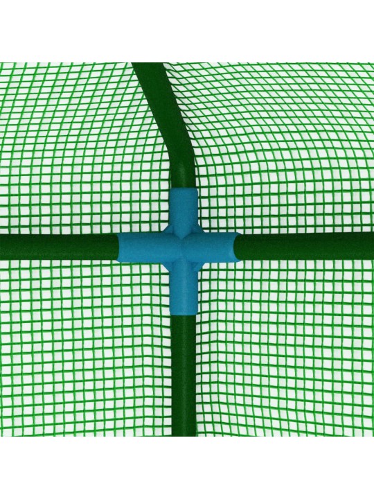 Siltumnīca ar plauktiem, tērauds, 227x223 cm