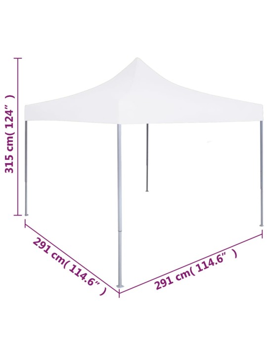 Saliekama nojume, profesionāla, balta, 3x3 m, tērauds