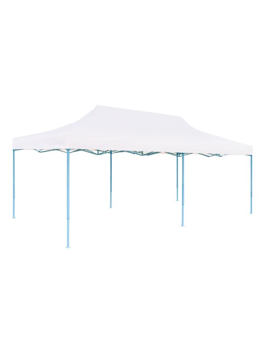 Saliekama nojume ar sānu sienām, balta, 3x6 m, tērauds