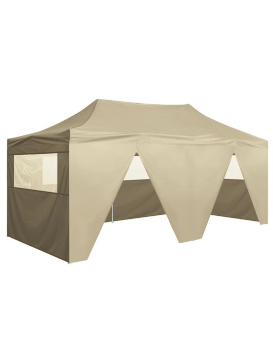 Saliekama nojume ar 4 sienām, krēmkrāsa, 3x6 m, tērauds